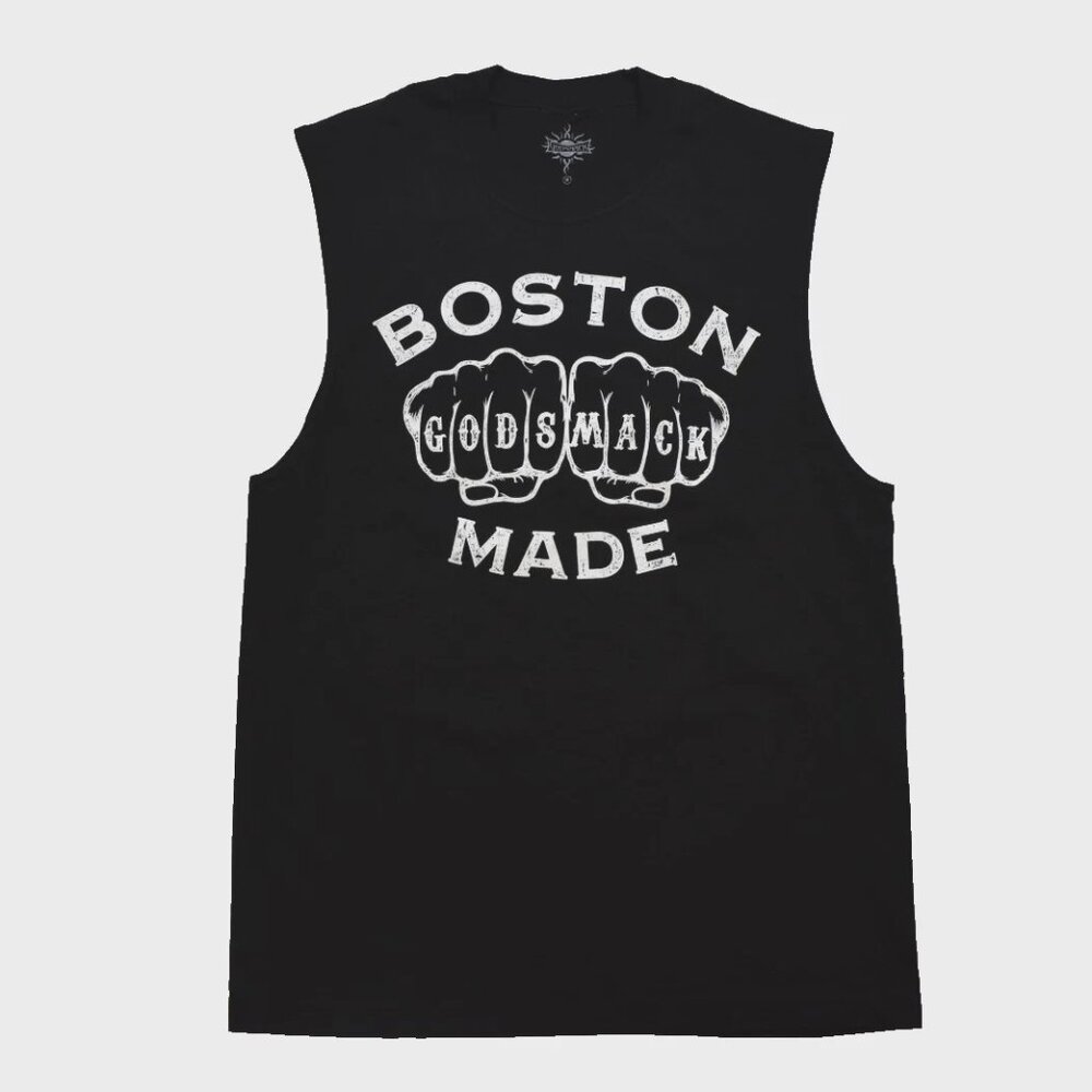 Godsmack Mens Godsmack Boston Made Knuckles Graphic Tank Top Shirt New Medium
